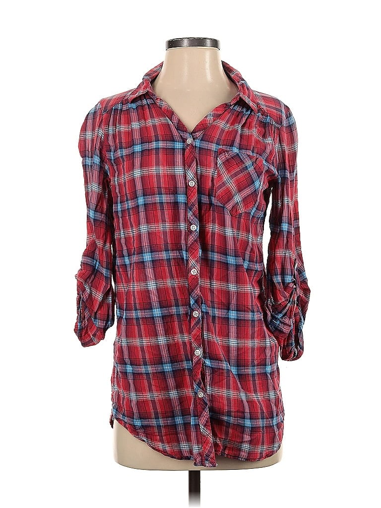 Pre-owned Divided By H&m 3/4 Sleeve Button Down Shirt