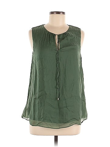 Hallhuber Sleeveless Silk Top (view 1)