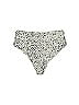 Unbranded Hearts Polka Dots Animal Print Ivory Swimsuit Bottoms Size L - photo 1