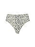 Unbranded Hearts Polka Dots Animal Print Ivory Swimsuit Bottoms Size L - photo 2