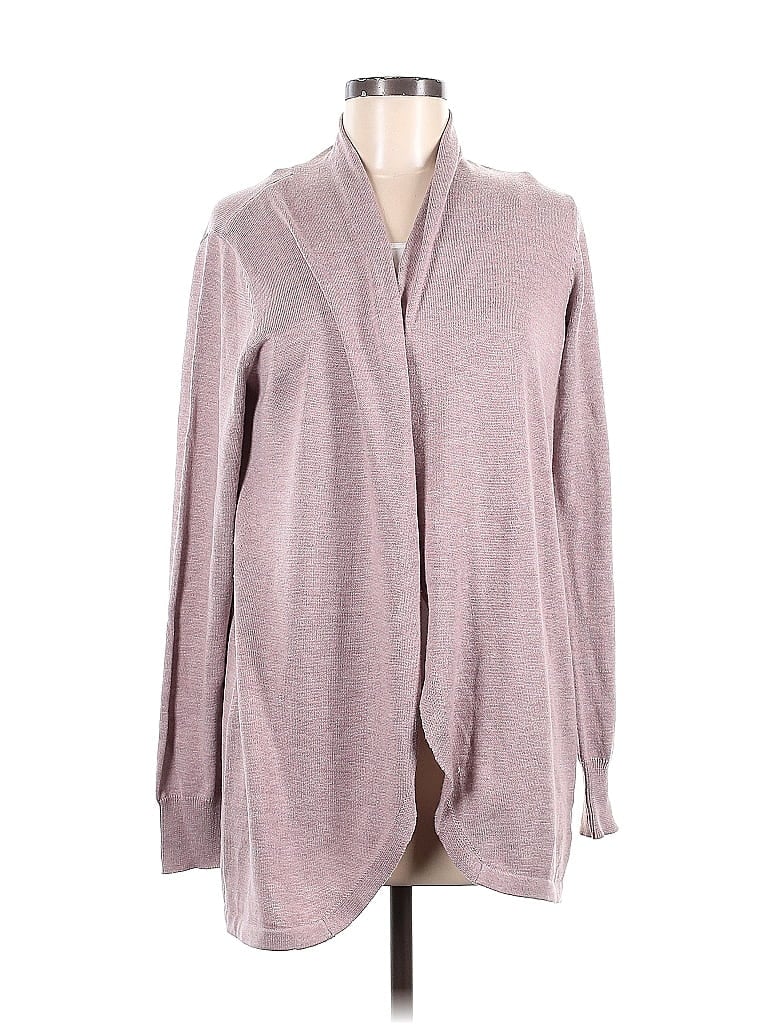 Pre-owned Ella Moss Cardigan Sweater In Gray