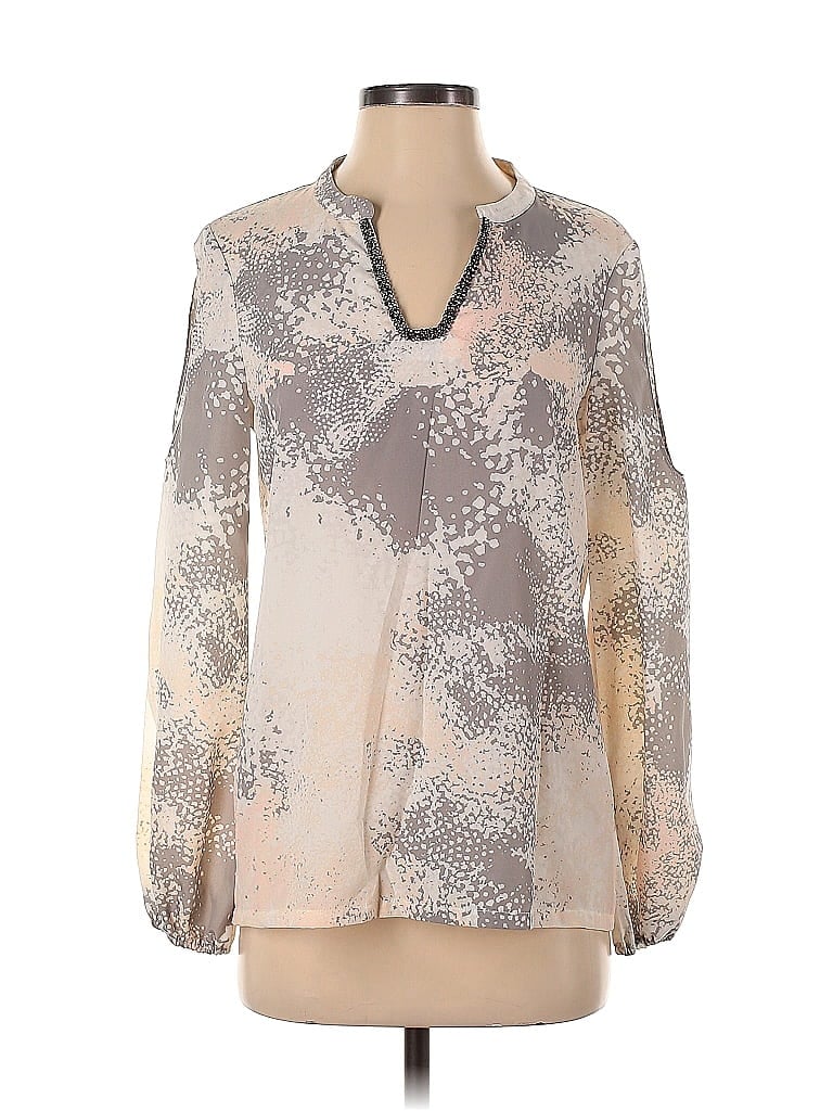 Pre-owned Juicy Couture Long Sleeve Blouse In Silver
