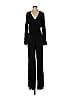Jay Godfrey 100% Viscose Chevron-herringbone Black Jumpsuit Size 2 - photo 1