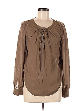 Haute Hippie Long Sleeve Silk Top