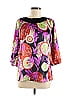 BCBGMAXAZRIA Purple 3/4 Sleeve Blouse Size S - photo 1