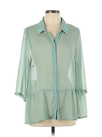 Fervour 3/4 Sleeve Button-Down Shirt (view 1)