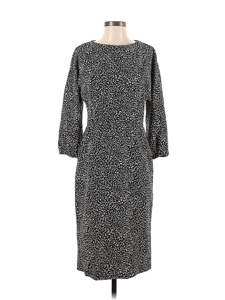 W by Worth Polka Dots Gray Casual Dress Size S - photo 1