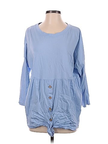 MADE IN ITALY 3/4 Sleeve Blouse (view 1)