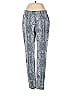 Boston Proper Paisley Chevron-herringbone Graphic Animal Print Silver Jeans Size 2 - photo 1
