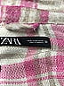 Zara 100% Polyester Plaid Pink Jacket Size M - photo 3