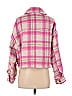 Zara 100% Polyester Plaid Pink Jacket Size M - photo 2