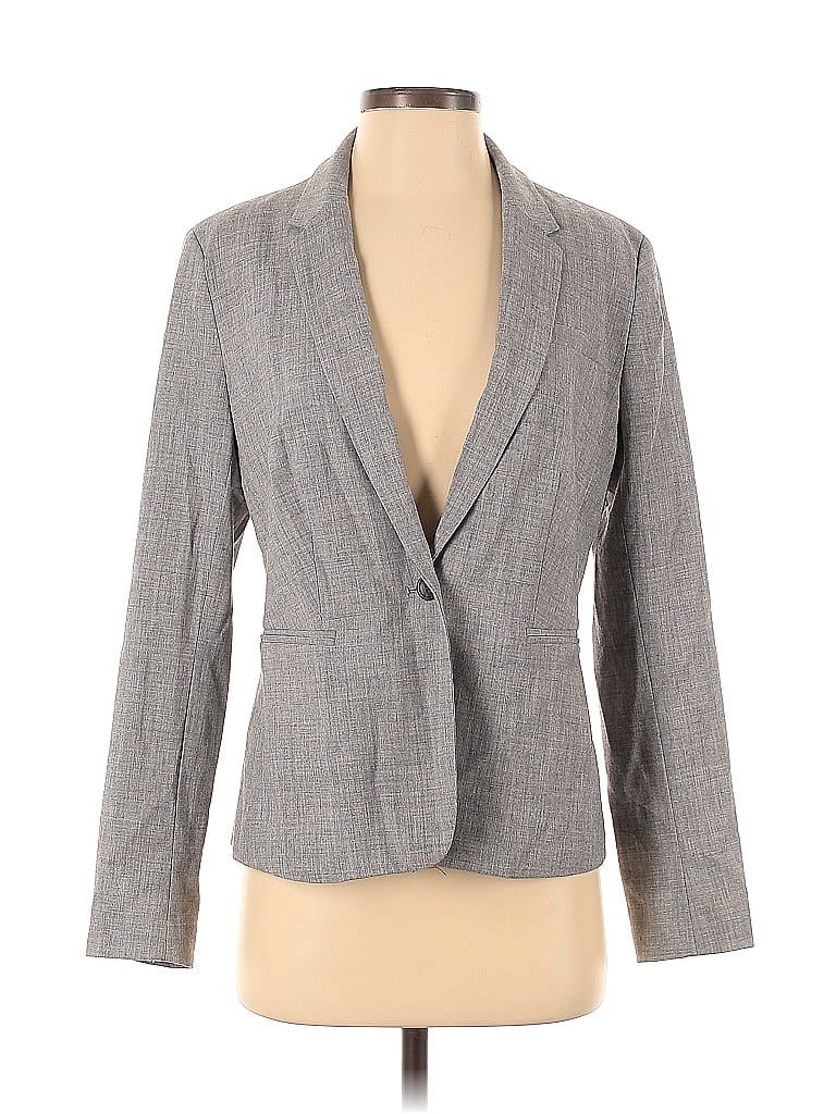 Pre-owned Banana Republic Factory Store Blazer Jacket In Gray