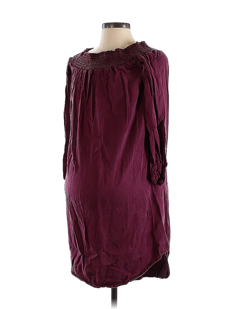 Isabel Maternity 100% Lyocell Burgundy Casual Dress Size XS - photo 1