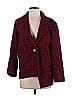 Guy Laroche 100% Baumwolle Tweed Burgundy Blazer Size EU (FR) 36 / US 4 - photo 1