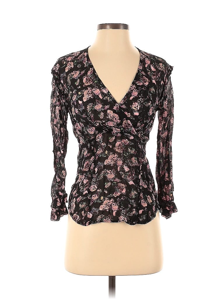 Pre-owned Iro 3/4 Sleeve Blouse In Black