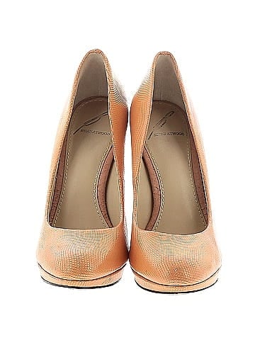 B Brian Atwood Embossed Leather Pumps (view 2)