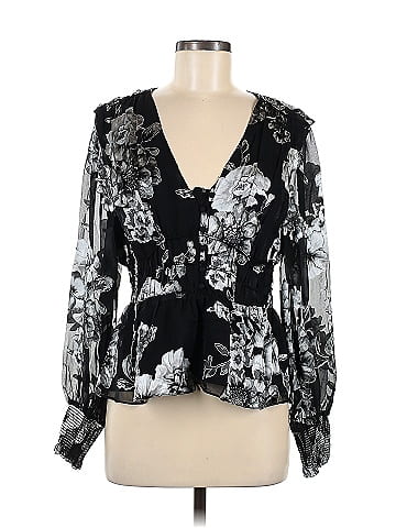 White House Black Market Long Sleeve Blouse (view 1)