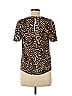 Rebecca Minkoff 100% Polyester Animal Print Brown Short Sleeve Top Size XS - photo 2