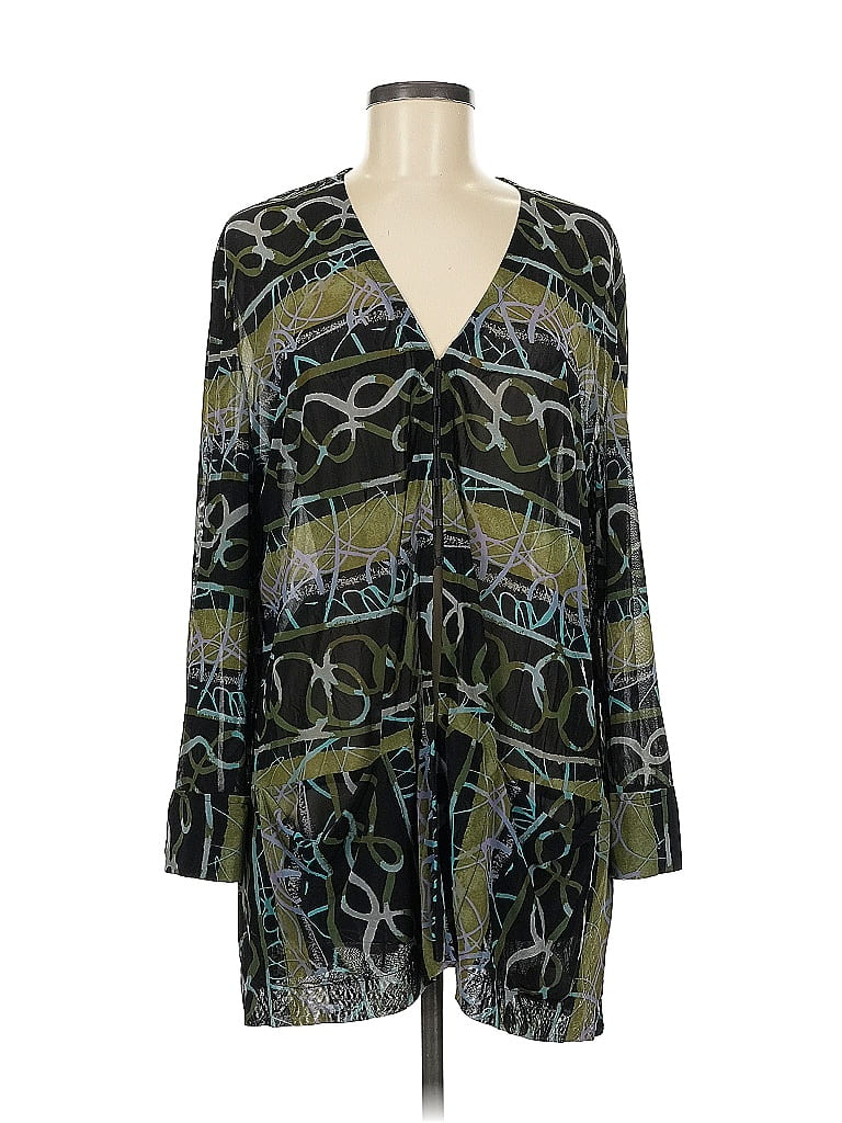 Chacok Green Long Sleeve Blouse Size 8 - photo 1