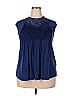 Uterque Blue Sleeveless Blouse Size M - photo 1
