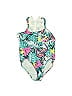 Betsey Johnson Tropical Green One Piece Swimsuit 9-12 MO / 12 MO - photo 1
