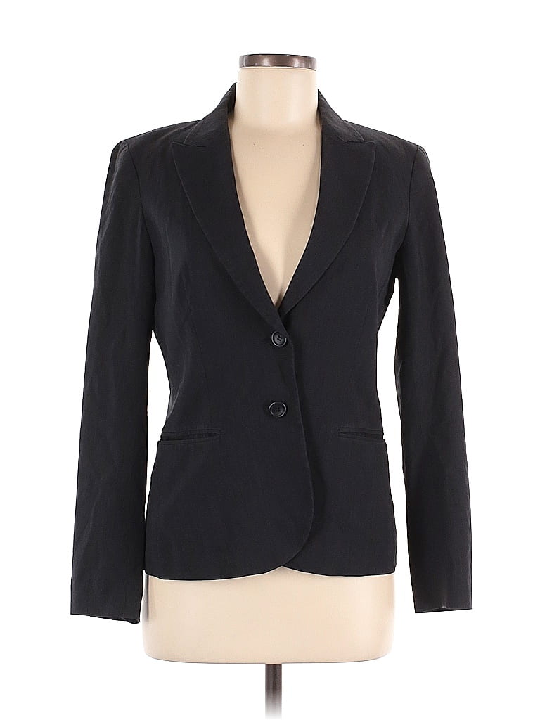 Pre-owned Theory Wool Blazer Jacket In Black