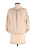 Everlane 100% Cupro Tan 3/4 Sleeve Blouse Size 2 - photo 1