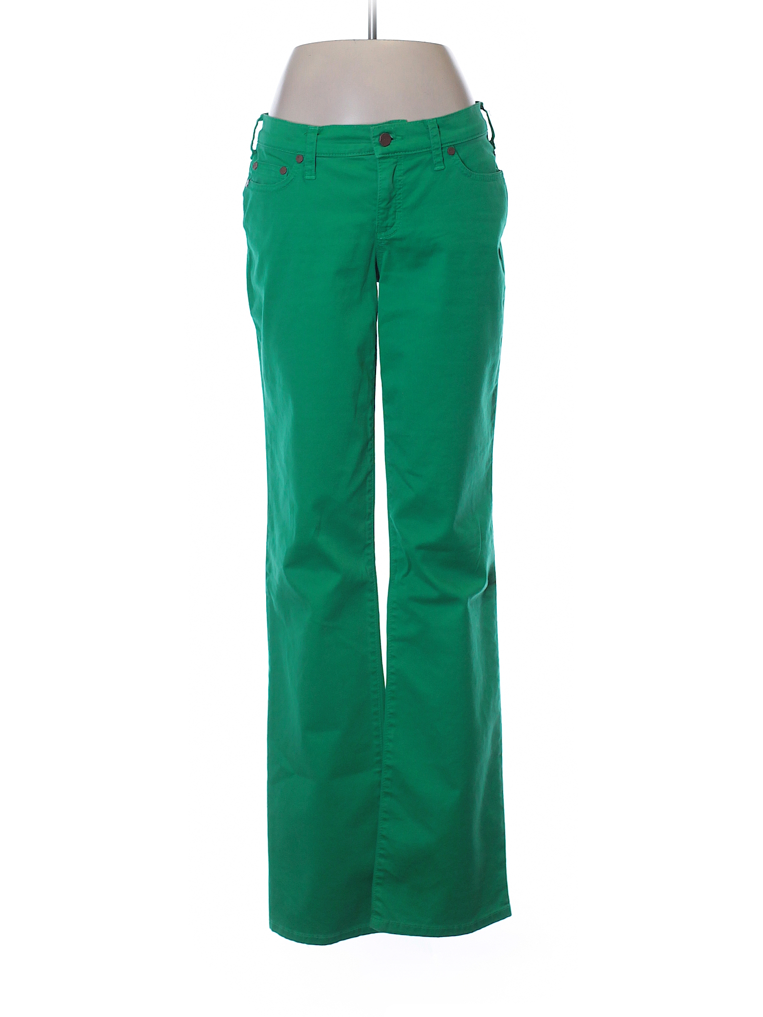 pure color Solid Green Jeans 28 Waist - 66% off | thredUP