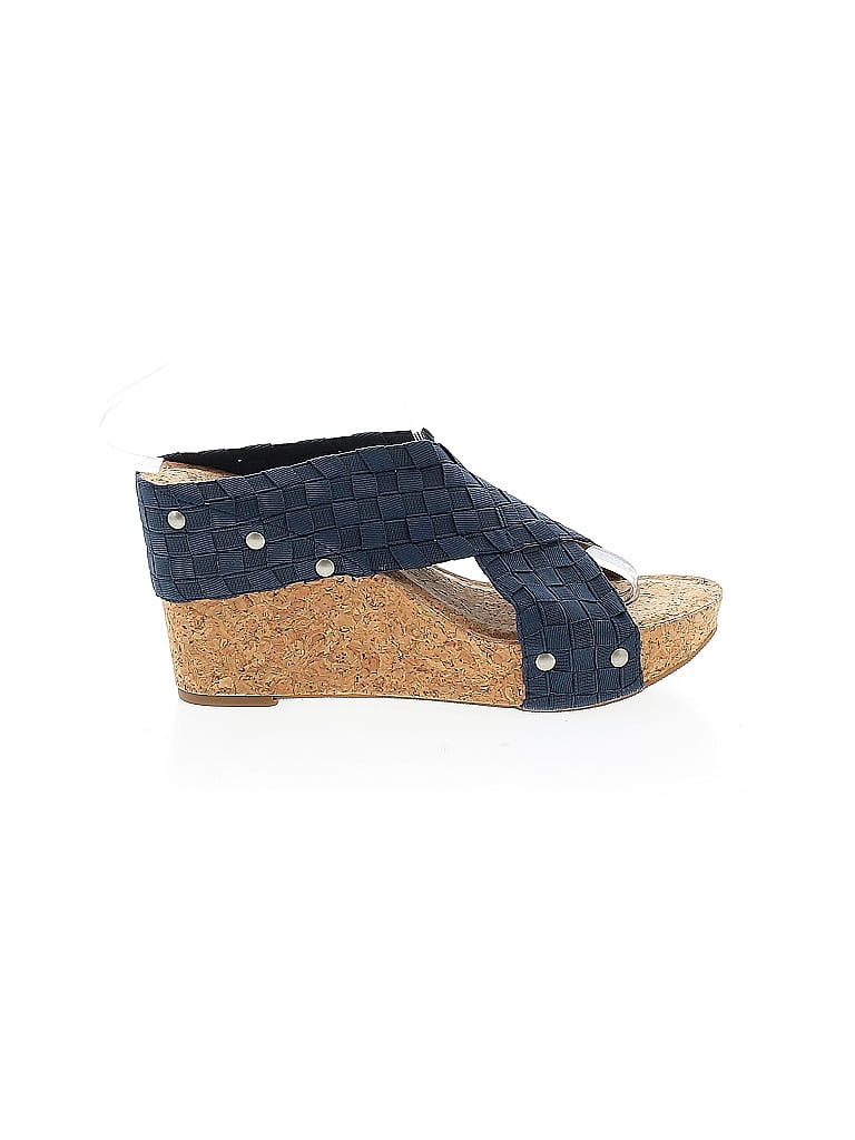 lucky brand blue wedges