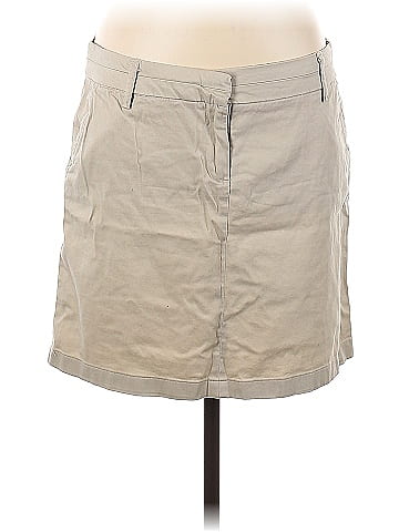British Khaki Casual Skirt (view 1)