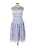 ML Monique Lhuillier Blue Casual Dress Size 14 - photo 1