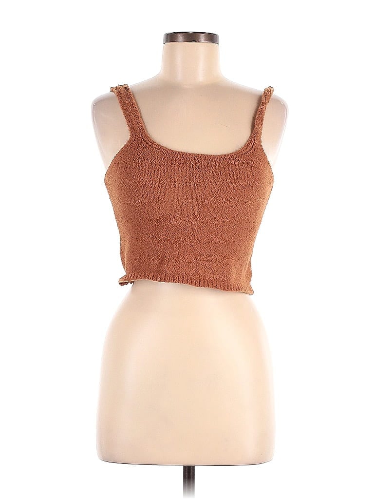 Pre-owned Miss Love Sweater Vest In Brown
