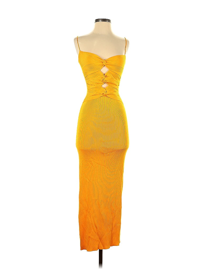 Cult Gaia Yellow Cocktail Dress Size XS - photo 1