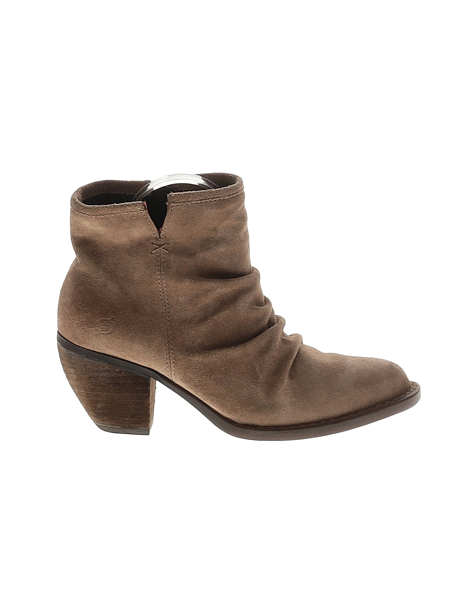 Born Handcrafted Footwear 100% Leather Brown Tan Ankle Boots Size 8 1/2 ...
