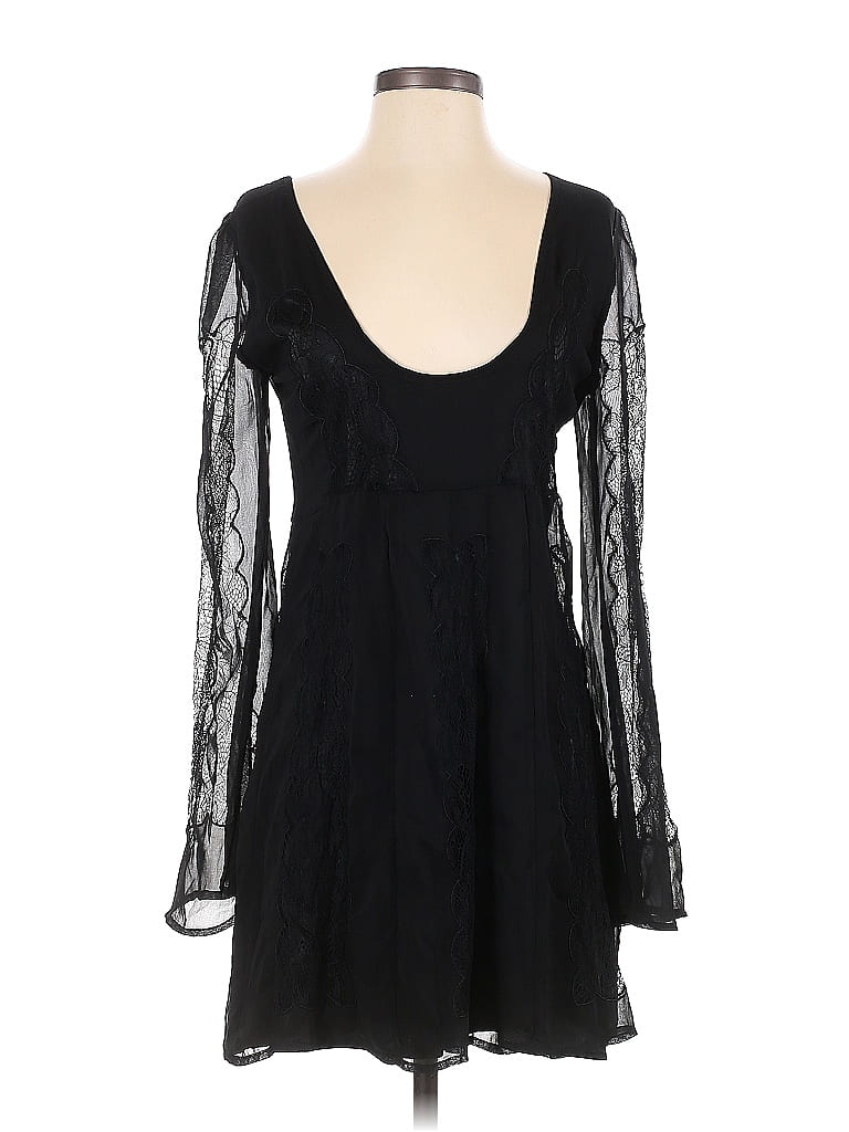 Stone 100% Polyester Black Cocktail Dress Size 3 - photo 1