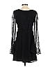 Stone 100% Polyester Black Cocktail Dress Size 3 - photo 2