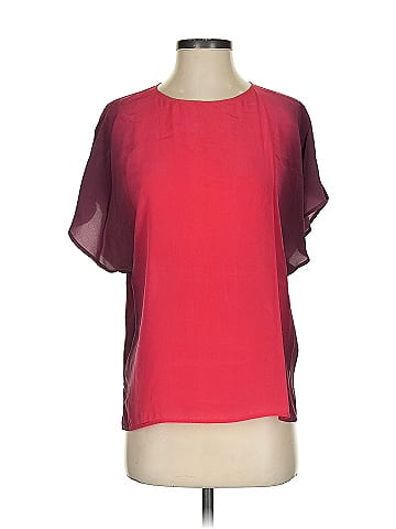 French Connection Short Sleeve Silk Top (view 1)