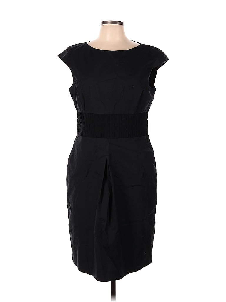 Piazza Sempione Black Cocktail Dress Size EU (IT) 48 / US 12 - photo 1