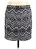 Express 100% Polyester Graphic Black Casual Skirt Size L - photo 2