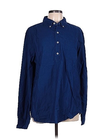 Indigo Long Sleeve Polo (view 1)