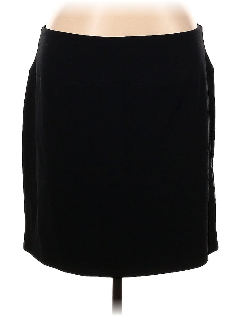 Intro Love Solid Black Casual Skirt Size 1X - photo 1
