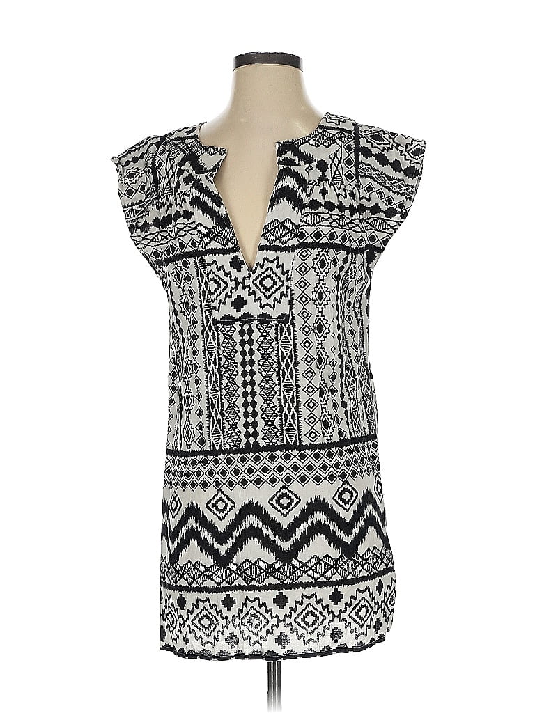 Pre-owned Madewell Short Sleeve Top Gray V Neck Tops