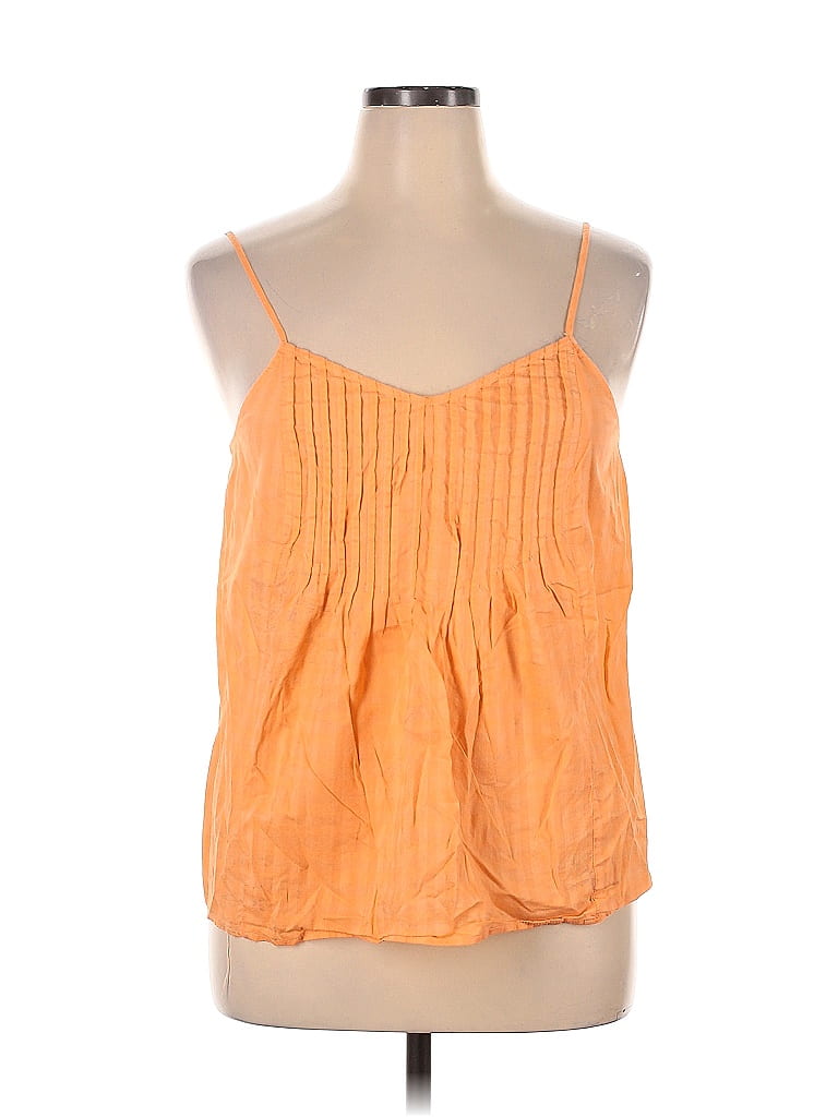 Maurices 100% Cotton Orange Sleeveless Blouse Size XL - photo 1