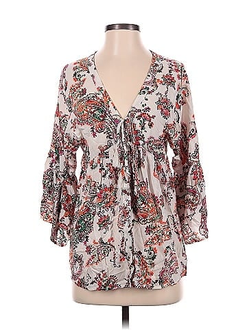 En Creme 3/4 Sleeve Blouse (view 1)