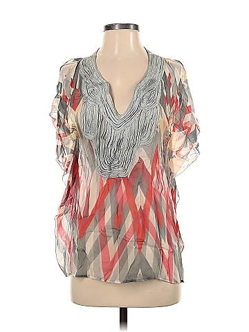 Isabel Lu Short Sleeve Silk Top (view 1)