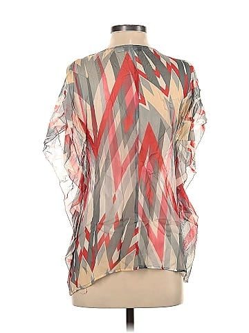 Isabel Lu Short Sleeve Silk Top (view 2)