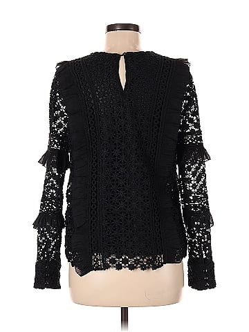 Aqua Long Sleeve Blouse (view 2)