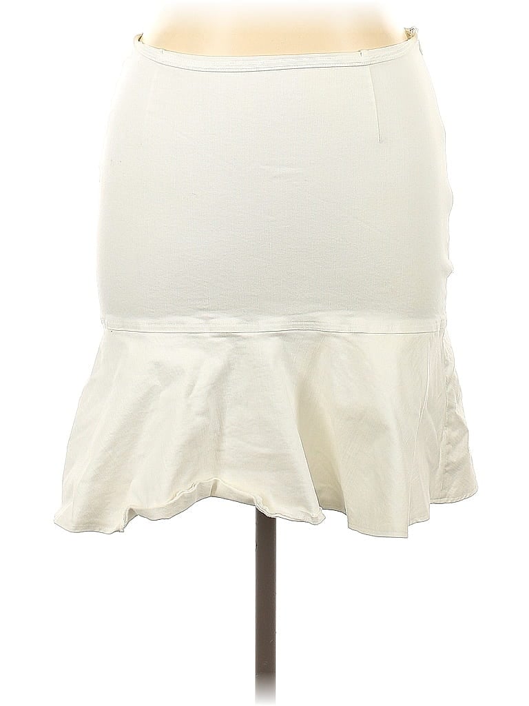 Pre-owned Thakoon Collective Formal Skirt In White