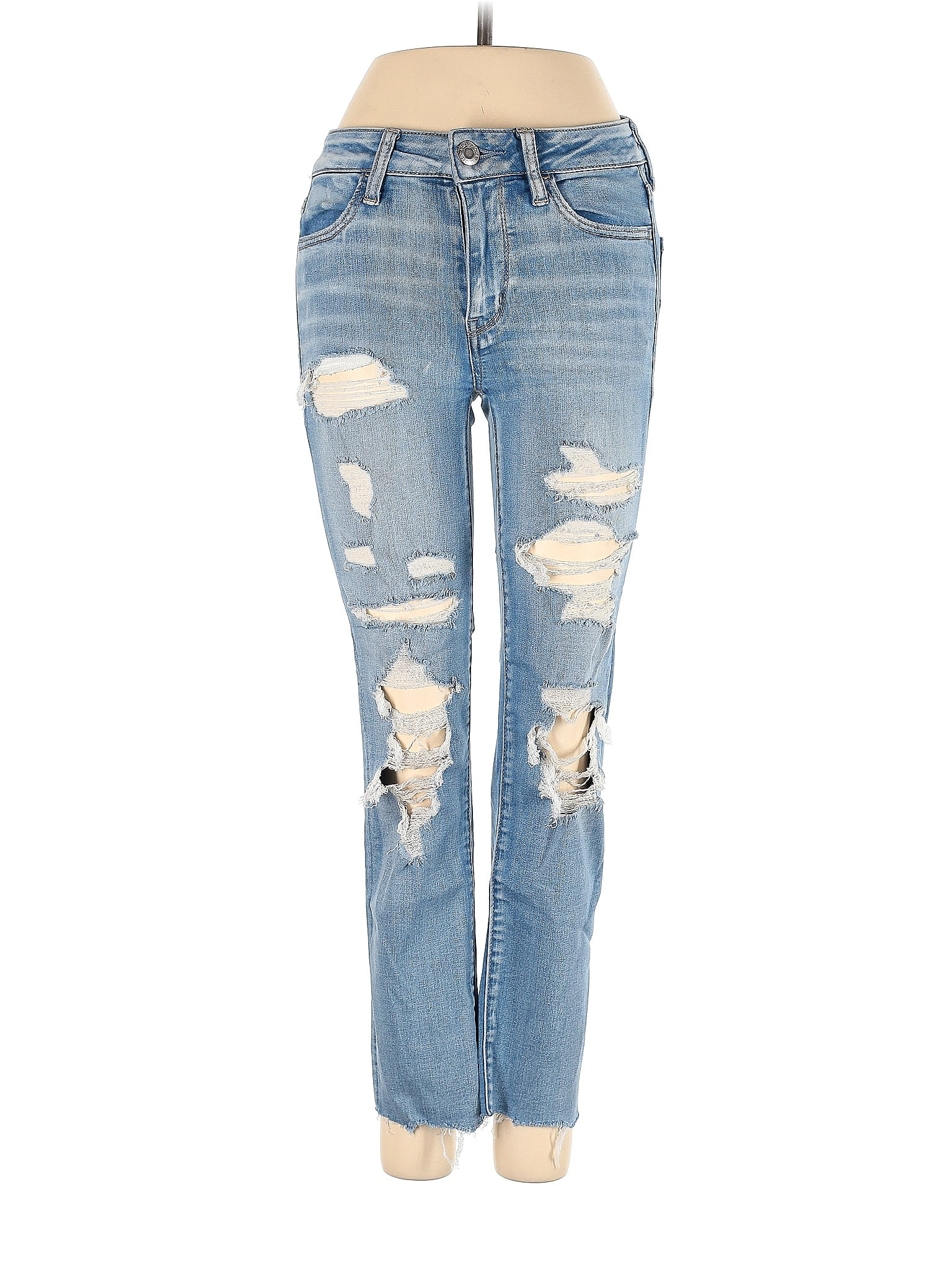 American Eagle Outfitters Hearts Blue Jeans Size 00