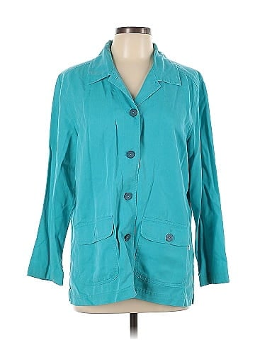 AKS by Amy K Su 3/4 Sleeve Button-Down Shirt (view 1)